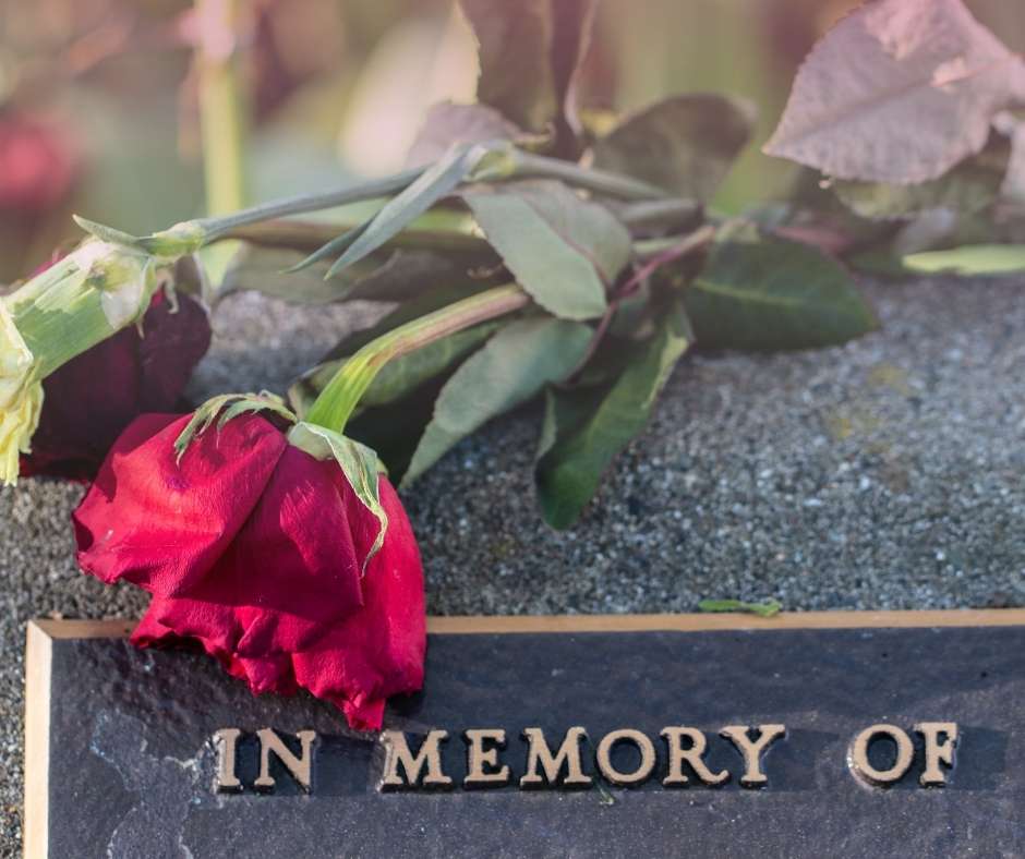 Rose On Headstone