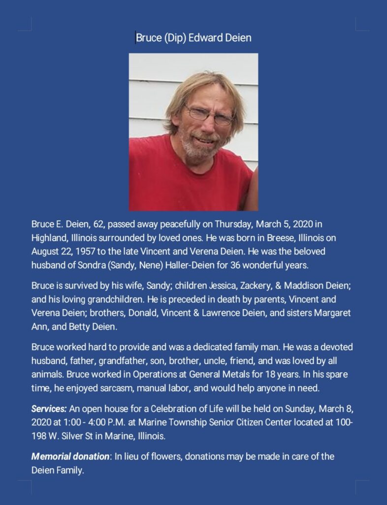 Bruce Deien, a MedCure Whole Body Donor
